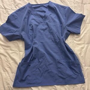 Ceil blue scrub top